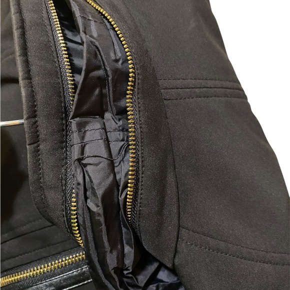 Michael Kors 
Black Jacket/Gold Details
Military Style 
Asymmetrical Zip
Size S - Picture 8 of 14